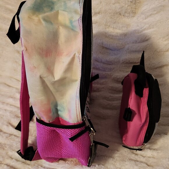 Disney Minnie Mouse Love Peace BFF Backpack With Lunchbox - Picture 6 of 16